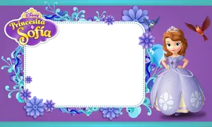 Princesita Sofia Frame Design PNG Image