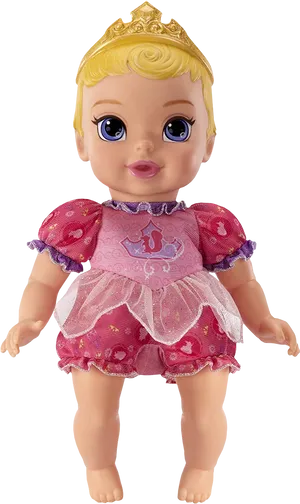 Princess Aurora Inspired Doll PNG Image