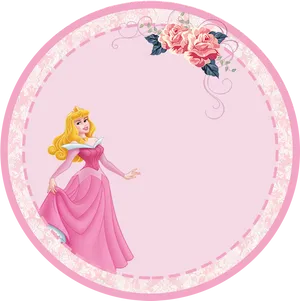 Princess Aurora Pink Dress PNG Image