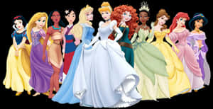 Princess Aurora Snow White Belle Cinderella Ariel - Disney Princesses No Background, HD Png Download PNG with transparent background