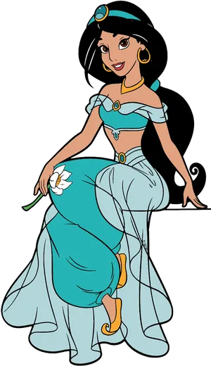 Princess Jasmine Animated Character PNG Image