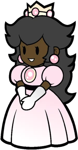 Princess Pearl Cartoon Character PNG Image