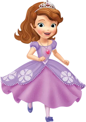 Princess Sofia Animated Character PNG Image