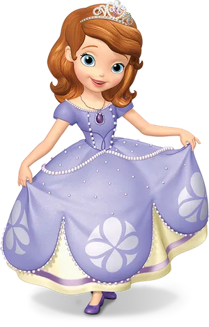 Princess Sofia Animated Character PNG Image