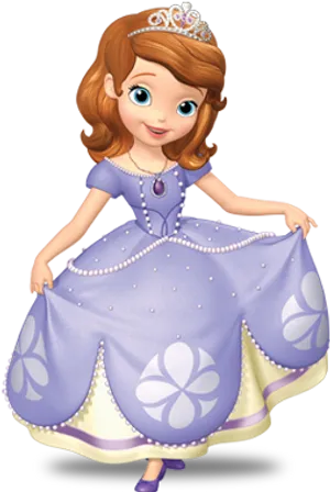 Princess Sofia Animated Character PNG Image