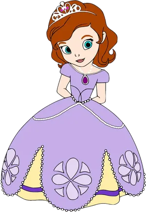 Princess Sofia Cartoon Character PNG Image