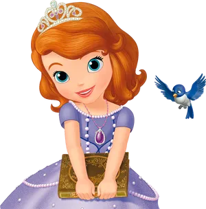 Princess Sofiaand Bluebird PNG Image