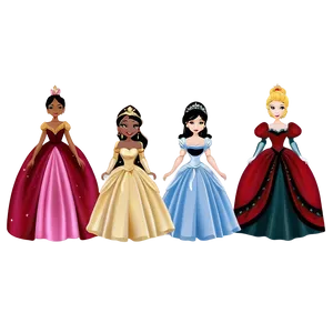 Princesses In Ball Gowns Png 17 PNG Image