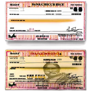 Printable Bank Check Sample Png Nci PNG Image