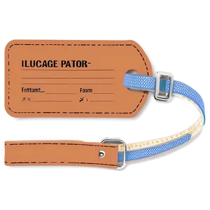 Printable Luggage Tag Graphic Png Rgi40 PNG Image