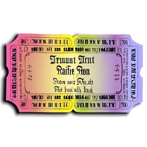 Printable Raffle Ticket Png Cyc38 PNG Image