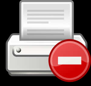 Printer Error Icon PNG image with transparent background