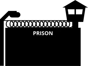 Prison Silhouette Graphic PNG Image