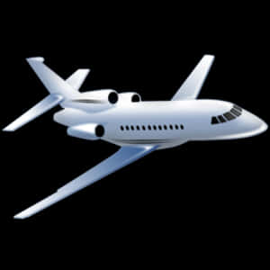 Private Jet Icon PNG image with transparent background