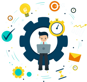 Productivityand Management Concepts PNG image with transparent background