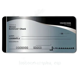 Professional Bank Check Design Png 06292024 PNG Image