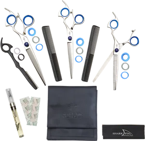 Professional Barber Tool Set PNG Image