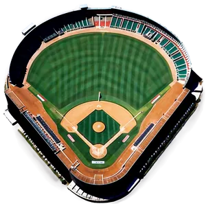 Professional Baseball Field Dimension Png 06132024 PNG Image