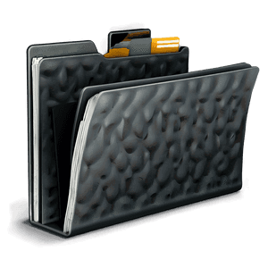 Professional Black Folder Icon PNG elj PNG