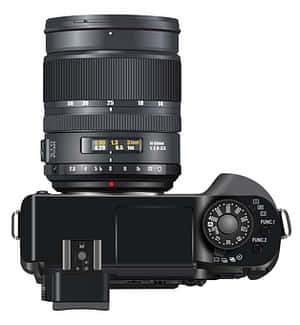 Professional Camera Top View PNG image with transparent background