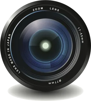 Professional Camera Zoom Lens PNG Image