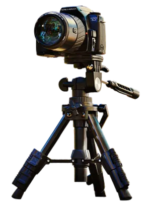 Professional Cameraon Tripod PNG Image