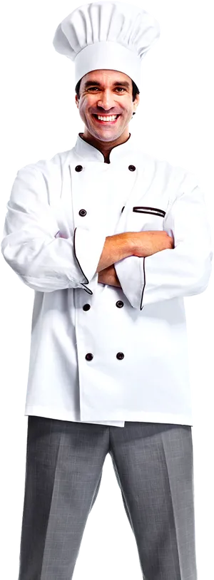 Professional Chef Portrait PNG Image