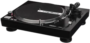 Professional D J Turntable Setup PNG Image