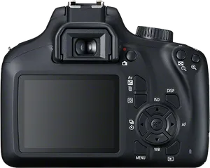 Professional D S L R Camera Back View PNG Image