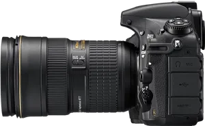 Professional D S L R Camera Side View PNG Image