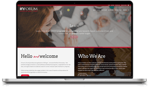 Professional Development Website Screen PNG image with transparent background