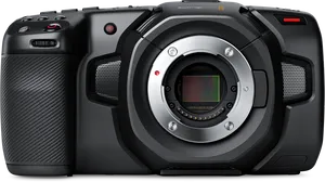 Professional Digital Camera Body PNG Image