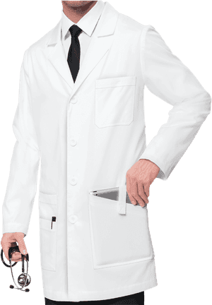 Shown In White - Batas Medicas Para Hombre, HD Png Download PNG image with transparent background