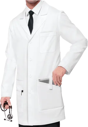 Professional Doctor Attire With Stethoscope PNG Image