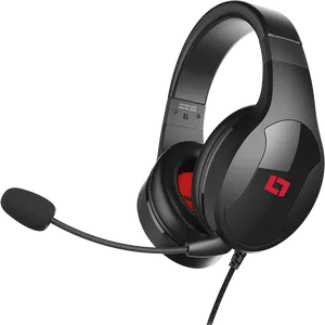 Professional Gaming Headsetwith Microphone PNG Image