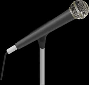 Professional Handheld Microphone PNG image with transparent background