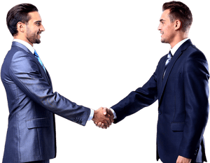 Professional Handshake Agreement PNG image with transparent background