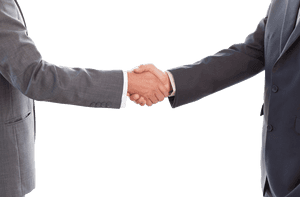 Professional Handshake Agreement PNG with transparent background