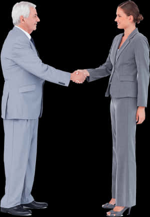 Two People In Suits Shaking Hands - People In Suits Png, Transparent Png PNG image with transparent background