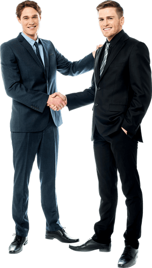 Professional Handshake Businessmen PNG image with transparent background
