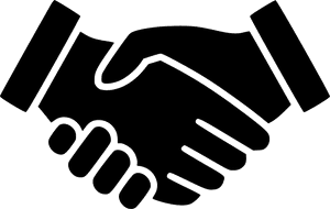 Professional Handshake Icon PNG with transparent background