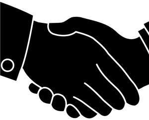 Professional Handshake Icon PNG with transparent background