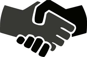 Professional Handshake Icon PNG with transparent background