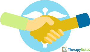 Professional Handshake Illustration PNG with transparent background