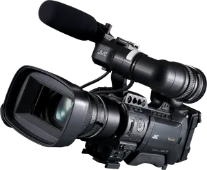 Professional J V C Camcorder PNG Image