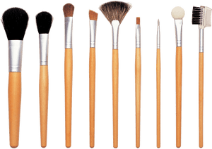 Beautician Brushes Transparent Image Beauty - Transparent Background Makeup Brushes Transparent, HD Png Download PNG image with transparent background