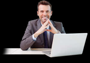 Professional Manat Laptop PNG with transparent background