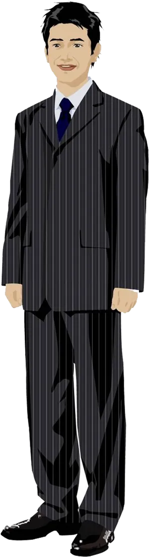 Professional Manin Suit Standing PNG Image