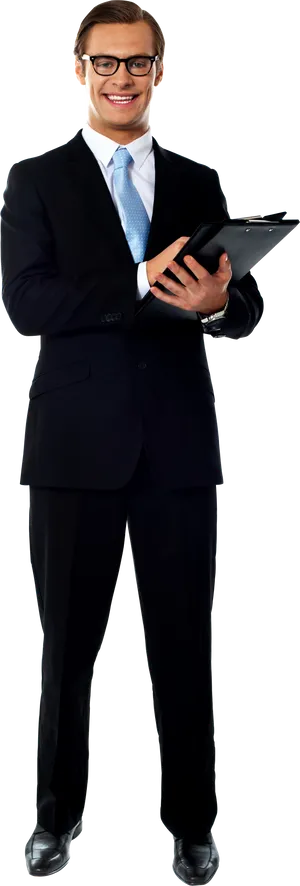 Professional Manwith Clipboard PNG Image