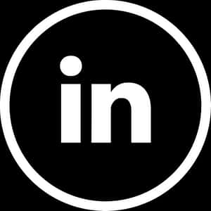 Professional Network Logo Blackand White PNG image with transparent background
